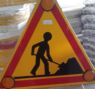 Panneaux directionnel temporaires